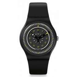 Swatch Unisexuhr New Gent Più Nero SUOB157