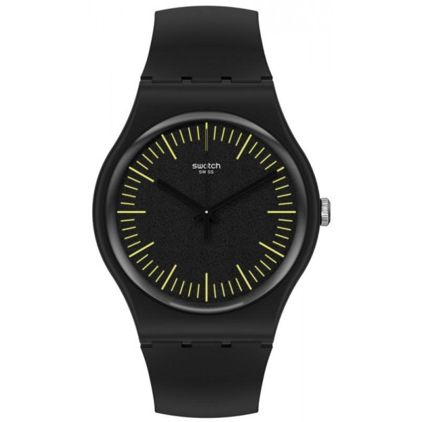 Acheter Montre Unisex Swatch New Gent Blacknyellow SUOB184