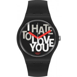 Swatch Унисекс Часы New Gent Hate 2 Love SUOB185