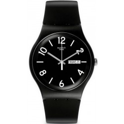 Swatch Unisex Watch New Gent Backup Black SUOB715