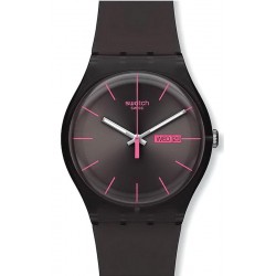 Unisex Swatch Watch New Gent Dark Rebel SUOB704 Crivelli Shopping