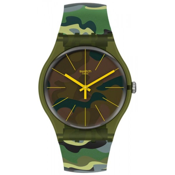 Swatch Unisexuhr New Gent Camouforest SUOG114 kaufen