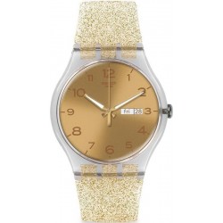 Купить Swatch Женские Часы New Gent Golden Sparkle SUOK704