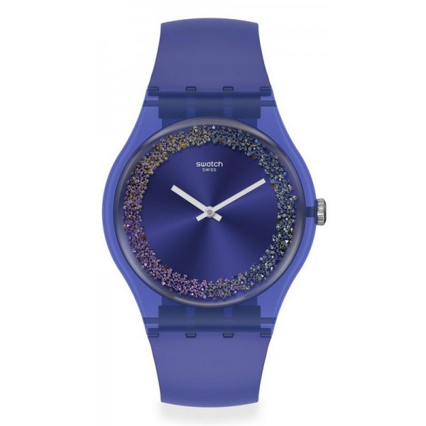 Women s Swatch Watch New Gent Purple Rings SUOV106 Crivelli Shopping