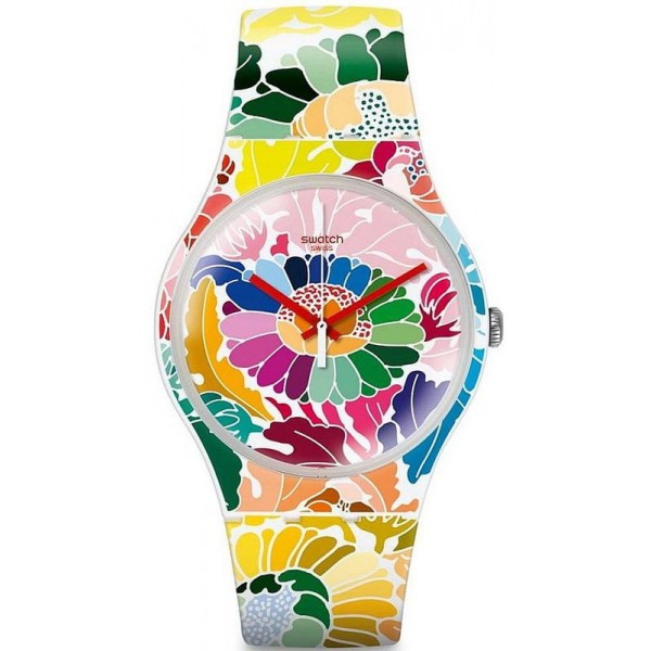 Women's Swatch Watch New Gent Flowerfool SUOW126 Buy Women's Swatch Watch New Gent Flowerfool SUOW126