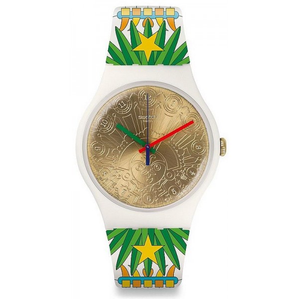 Unisex Swatch Mika Watch New Gent Mumu-Cucurrucucu SUOZ210 Buy Unisex Swatch Mika Watch New Gent Mumu-Cucurrucucu SUOZ210