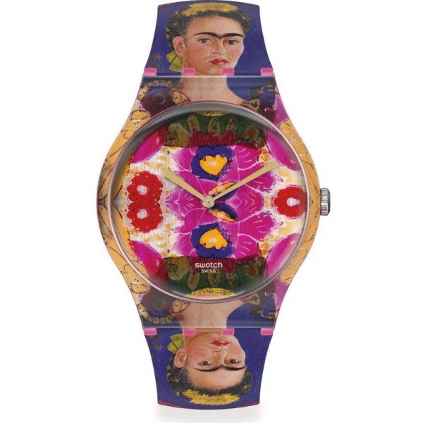 Купить Swatch Часы Centre Pompidou The Frame, by Frida Kahlo SUOZ341