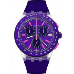 Buy Swatch Unisex Watch Chrono Plastic Purp-Lol SUSK400 Chronograph