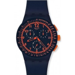 Buy Swatch Unisex Watch Chrono Plastic Rebirth Blue SUSN401 Chronograph