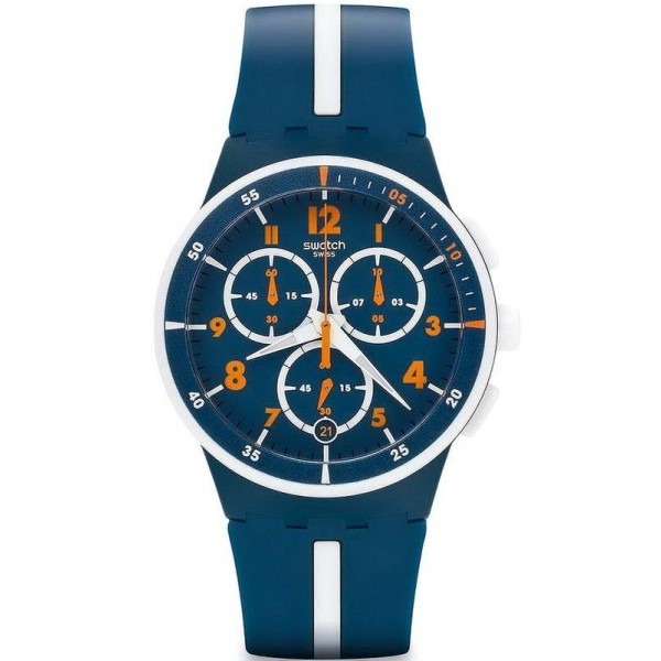 Buy Swatch Men's Watch Chrono Plastic Whitespeed SUSN403 Chronograph