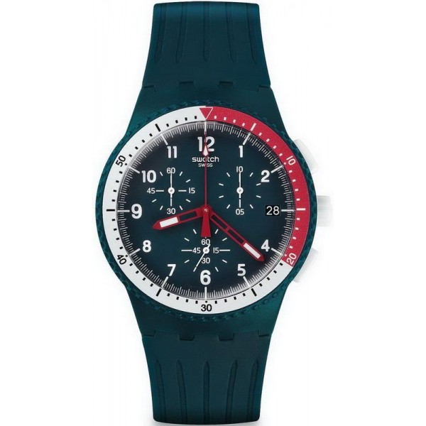 Buy Swatch Men's Watch Chrono Plastic El Comandante SUSN405 Chronograph