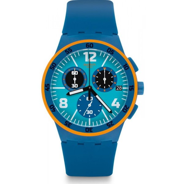 Acheter Montre Unisex Swatch Chrono Plastic Capanno SUSN413 Chronographe