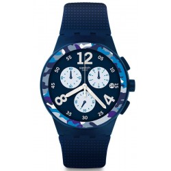 Swatch Мужские Часы Chrono Plastic Camoblu SUSN414 Хронограф