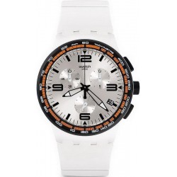 Swatch Unisex Watch Chrono Plastic White Blades SUSW405 Chronograph