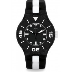 Swatch Herrenuhr Scuba Libre B&W Deep SUUB102