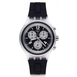 Men's Swatch Watch Irony Diaphane Eleblack SVCK1004 Chronograph