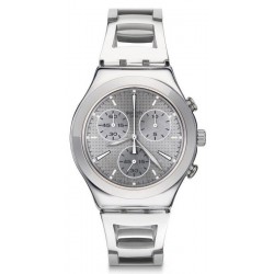 Kaufen Sie Swatch Damenuhr Irony Chrono Silverli YCS112G Chronograph