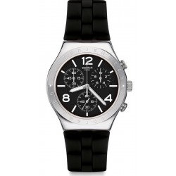 Купить Swatch Мужские Часы Irony Chrono Noir De Bienne YCS116 Хронограф