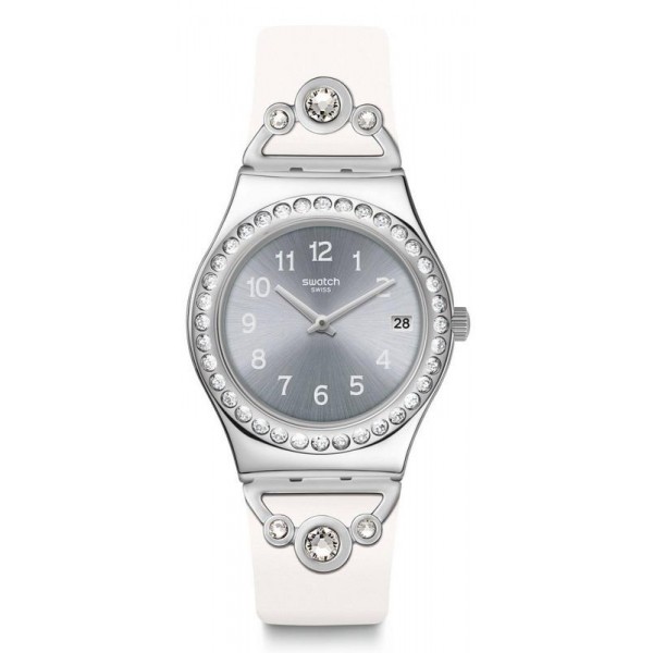 Buy Women's Swatch Watch Irony Medium Pretty In White YLS463