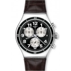 Купить Swatch Мужские Часы Irony Chrono Browned YVS400 Хронограф