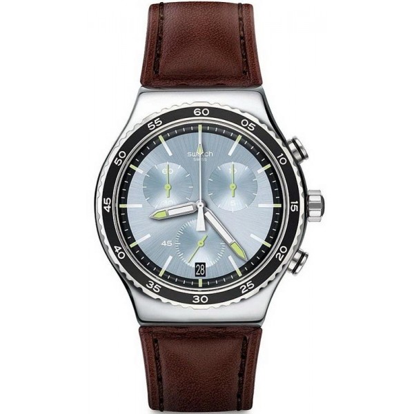 Kaufen Sie Swatch Herrenuhr Irony Chrono Stock Xchange YVS429 Chronograph