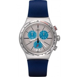 Swatch Unisexuhr Irony Chrono Blau Me On YVS435 Chronograph