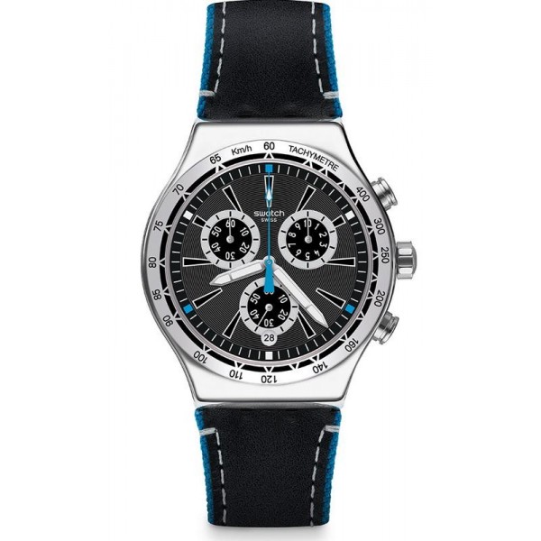 Kaufen Sie Swatch Herrenuhr Irony Chrono Blue Details YVS442 Chronograph
