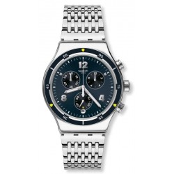 Купить Swatch Мужские Часы Irony Chrono Meshme YVS457G Хронограф