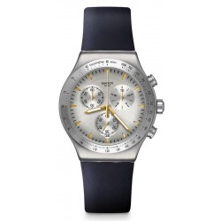Swatch Unisexuhr Irony Chrono Darkmeblue YVS460 Chronograph