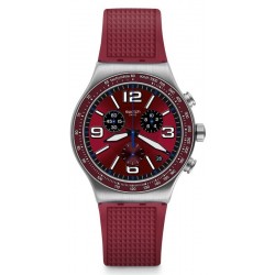 Swatch Unisexuhr Irony Chrono Wine Grid YVS464 Chronograph kaufen