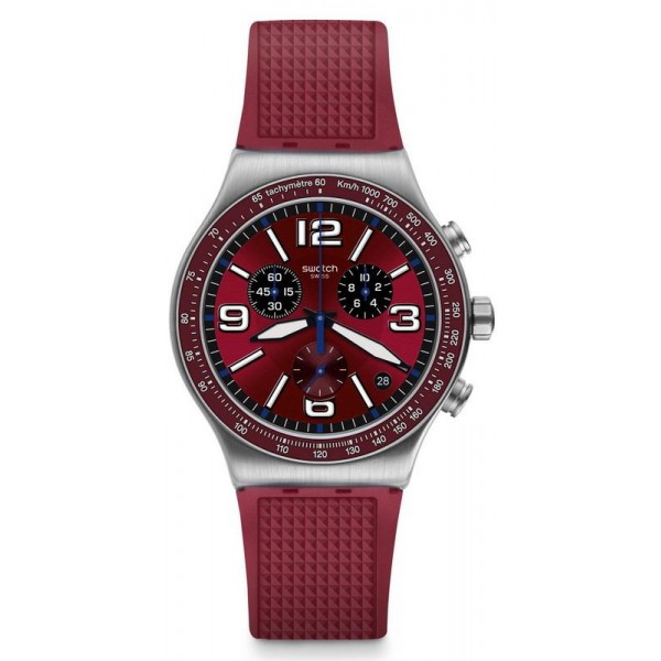 Comprar Reloj Unisex Swatch Irony Chrono Wine Grid YVS464 Cronógrafo