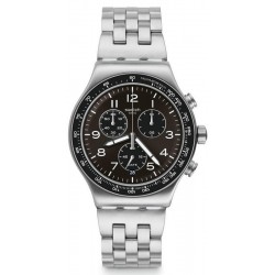 Купить Swatch Мужские Часы Irony Chrono Deepgrey YVS465G Хронограф