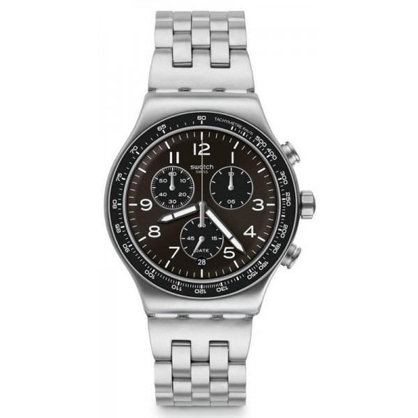 Swatch Herrenuhr Irony Chrono Deepgrey YVS465G Chronograph kaufen