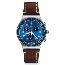 Swatch Мужские Часы Irony Chrono Casual Blue YVS466 Хронограф