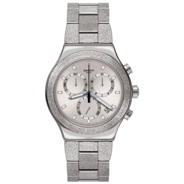 Swatch Unisexuhr Irony Chrono Silver Explosion YVS472G Chronograph kaufen
